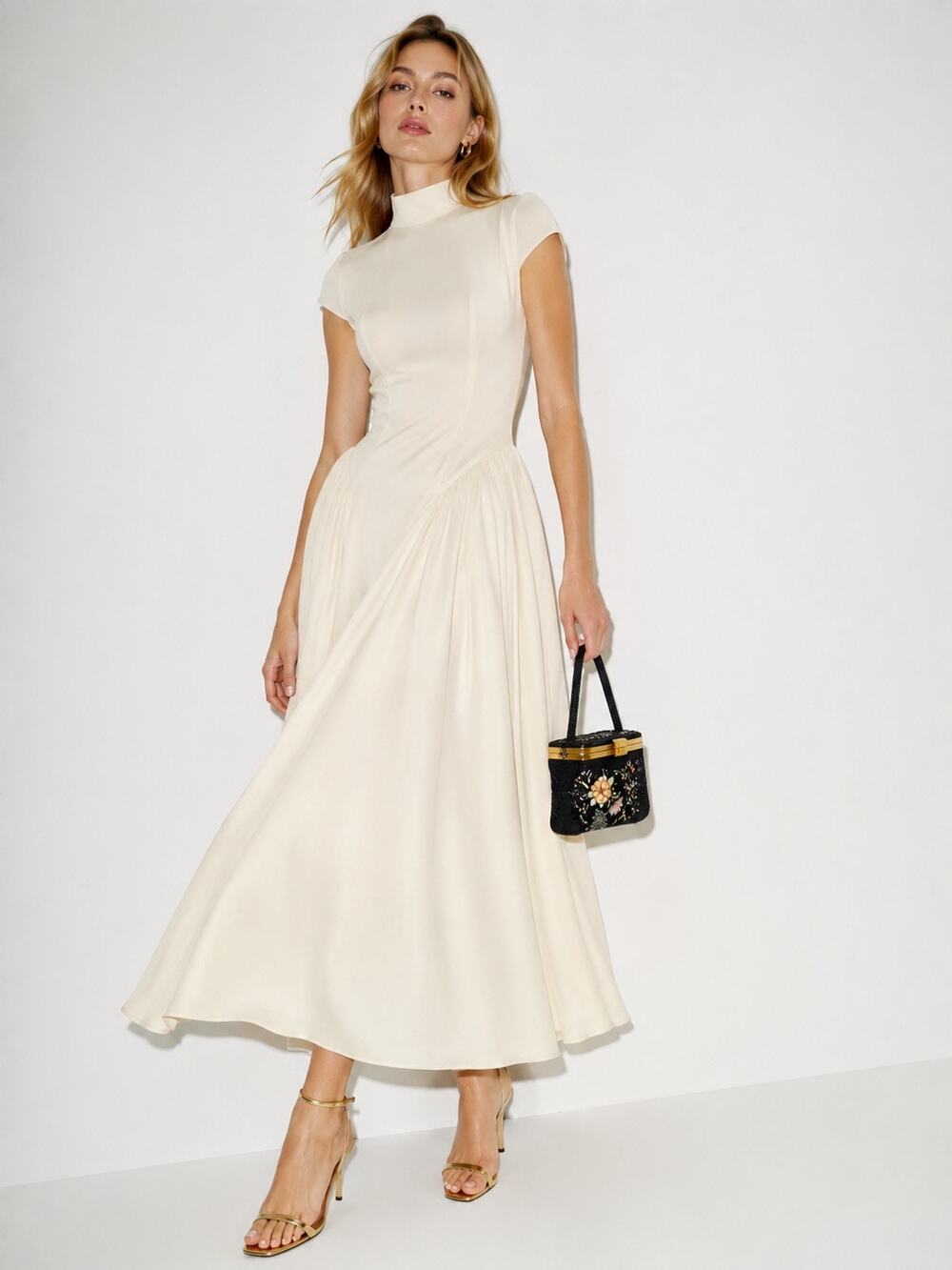 Reformation Maven Dress Fior Di Latte Ivory Size 2 NWT